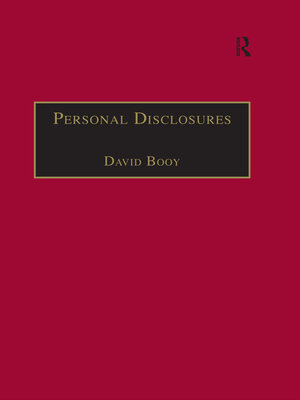 cover image of Personal Disclosures